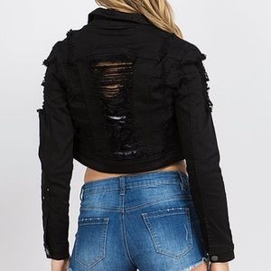 ripped up jean jacket